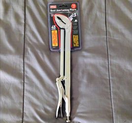New 15-Inch Bent Jaw Locking Pliers