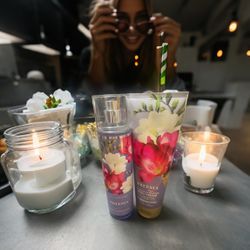 Bath & Body Works Freesia Mist & Body Cream Set