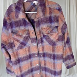 Flannel  Button Up Coat / Jacket / Shirt 