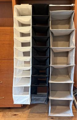 Set of 3 Hanging Closet Organizers - IKEA & Target