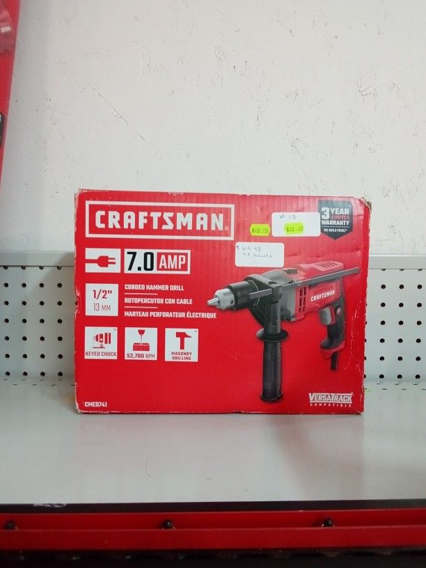 Craftsman 7.0 Corded Hammer Drill 