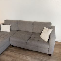 Spacious L-Shaped Sectional Sofa – No Stains, Smoke-Free Home