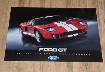 2005 Ford GT--- Original Dealership Two-sided Poster---Large size 36 x 24