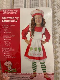 Strawberry shortcake, toddler Halloween pretend play dress up costume