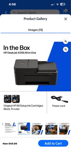 HP DeskJet 4358 All-in-One Printer