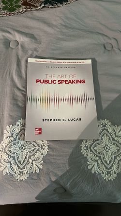 The Art Of Public Speaking Stephen E.Lucas 13th Edition