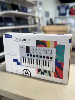 ARTURIA MINILAB 3 25-KEY MIDI KEYBOARD CONTROLLER USED