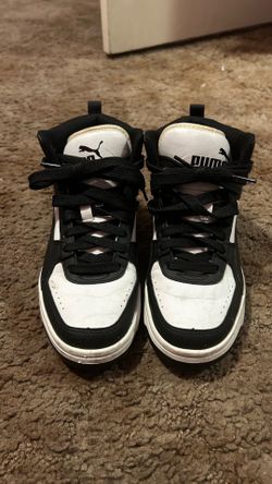 Puma black and white sneakers