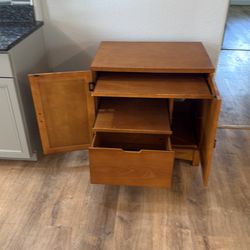 Desk compact solid wood computer
