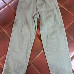 Empyre Jeans Men's Size 28 Green Cargo Carpenter Baggy Skate Pants