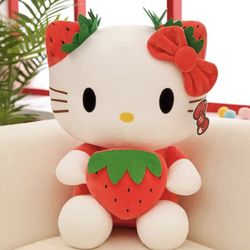 Hello Kitty Red Strawberry Plushie!