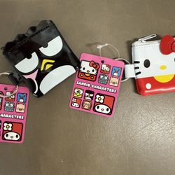 Hello Kitty & Badtz Maru Small Coin Keychain