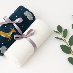 Pack of 2 Baby Muslin Blanket