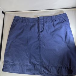 Lilly Pulitzer Navy/Blue Mini Skirt Size 8 – 100% Cotton With Pockets