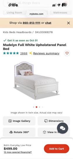 KIds Bed frame/headboard with LED headboard light