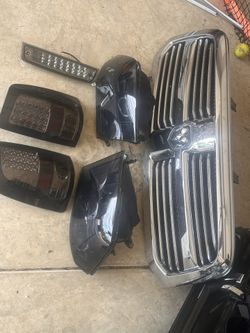 Smoked LED Headlights , Taillights , Cab Light, and Grill For 2009 to 2018 Ram 1500