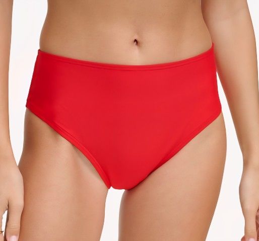 Dkny Women's Classic Mid Rise Bikini Bottoms - Real Red, Small