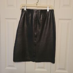 Black Leather Skirt