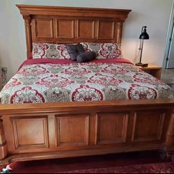 Solid Wood King Size Bed Frame