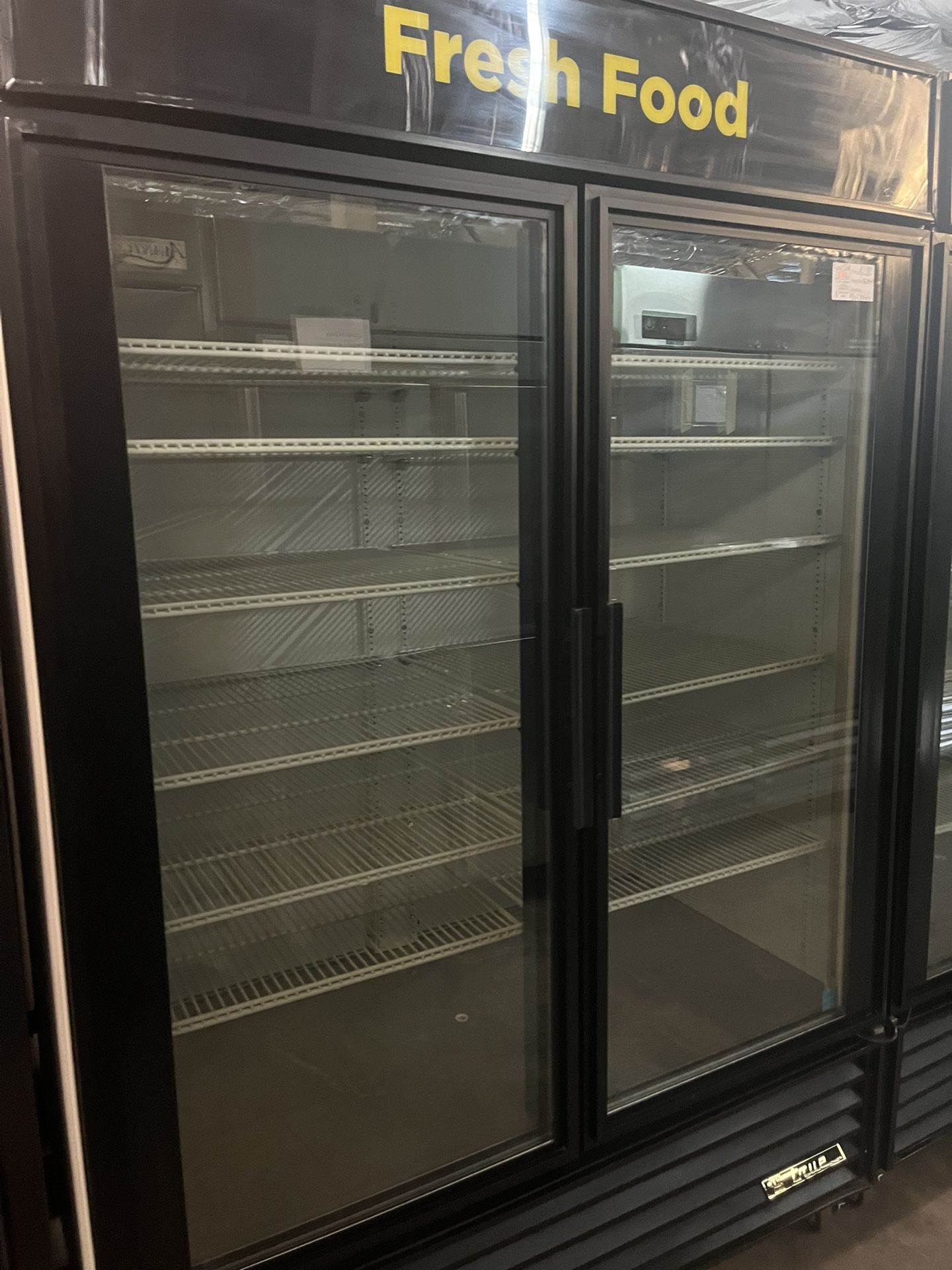 True Two Door Glass Refrigerator