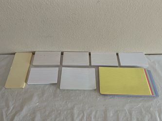 New 607 Assorted Ruled Index Cards 🌻