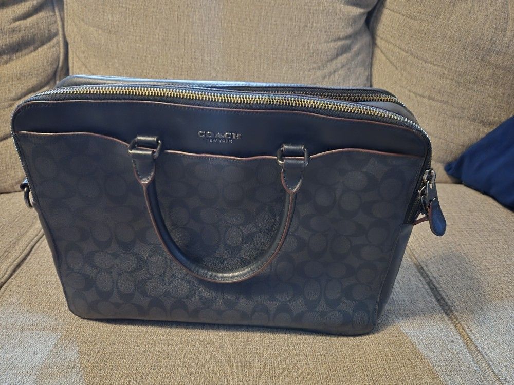 Coach Oxblood Laptop/Messenger Bag