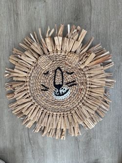 Lion Straw Children’s Wall Art