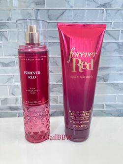 Bath & Body Works Forever Red Mist & Body Cream Set