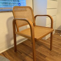 Vintage Wicker Mid Century Chair