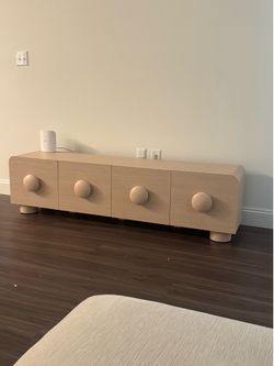 Brand new low profile TV console 69” wide