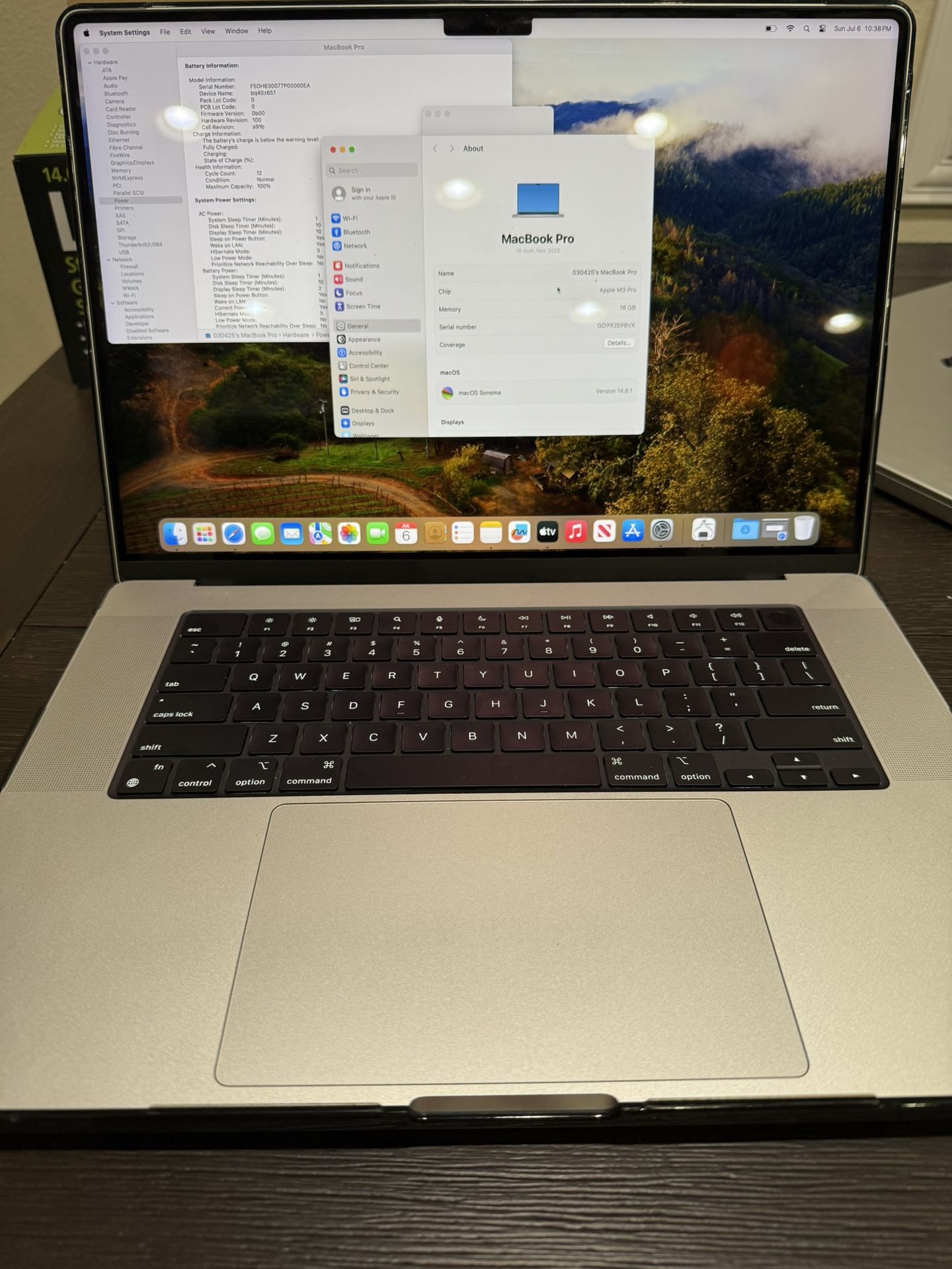 New Open Box Apple MacBook Pro 16” M3 Pro 18gb Ram 512gb AppleCare Plus 2027!!