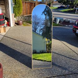 ARCHED Full Length Mirror - Free Standing, Leaning, or Handing