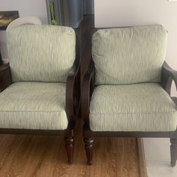 Cushioned Wooden Chairs 