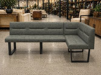 Moe's Home Collection Hanlon Corner Bench in Dark Grey