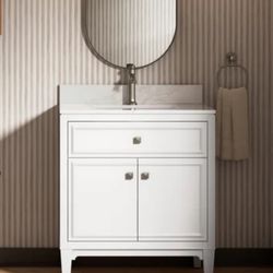 30 Inch White Vanity New 