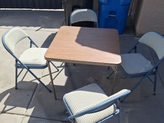 5pc card table set.