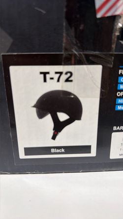T-72 Black Half Helmet