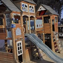 Swing Set With Slide 