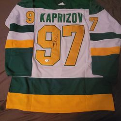 Brand New Kirill Kaprizov Autographed Jersey