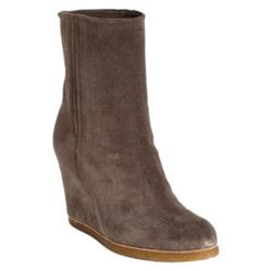 Women's Stuart Weitzman Taupe Suede Wedge Ankle Boot