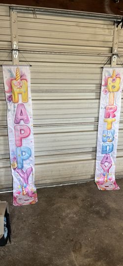 Unicorn Birthday Banners