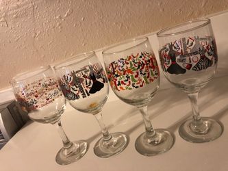 Cute wine glasses girly