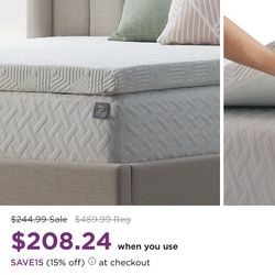 3" Gel Memory Foam Topper With Cover