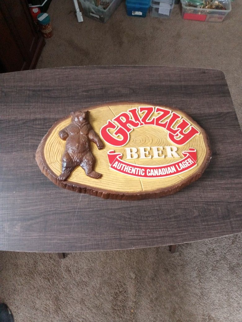 1980s Beer Sign 