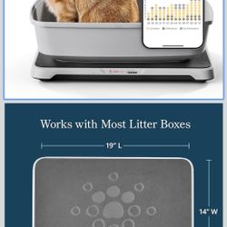 Purina Petivity Smart Litter Box Monitor Cat Weight Scale & Health Tracker - Monitor Litter Habits, Track Weight Accurately, AI Alerts & Monthly Repor