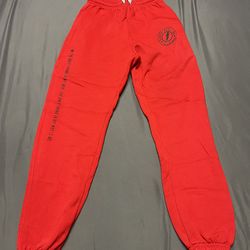 Men’s Superfresh Slim Fit Red Joggers - Size Small