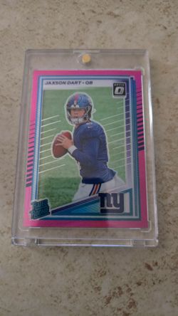Jaxson Dart Donruss Optic Rated Rookie Pink Card