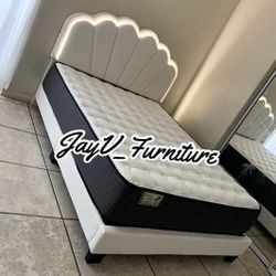 New Queen Bed Frame With Mattress 