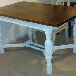 Antique Farmhouse Hellrung and Grim Table Or Desk