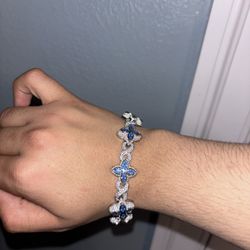Silver & Moissanite Bracelet 
